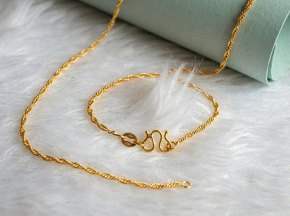 18K Gold Plated Herringbone Chain | Waterproof & Tarnish-Free