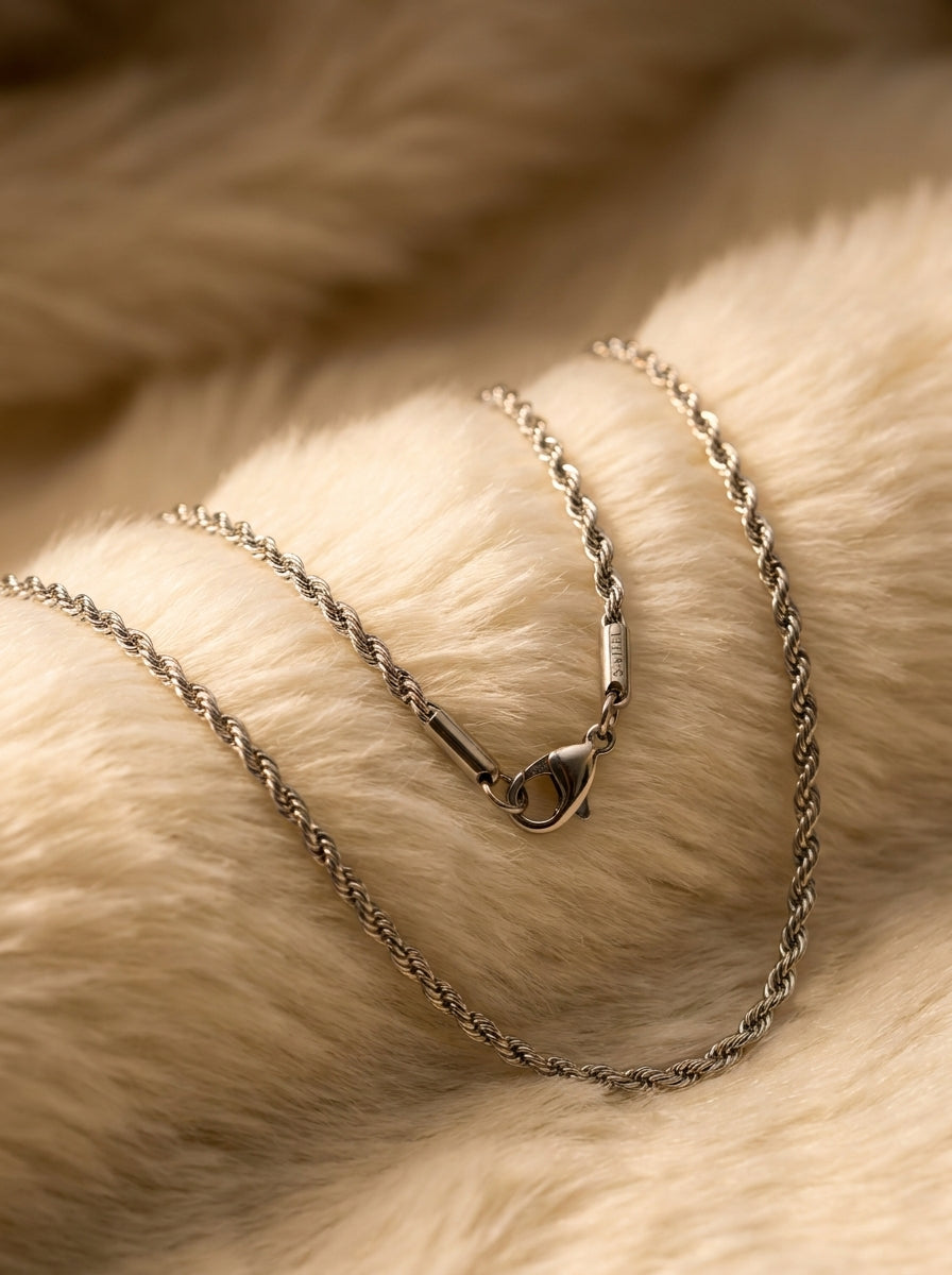 18K Silver Plated Everyday Chain | Waterproof & Hypoallergenic