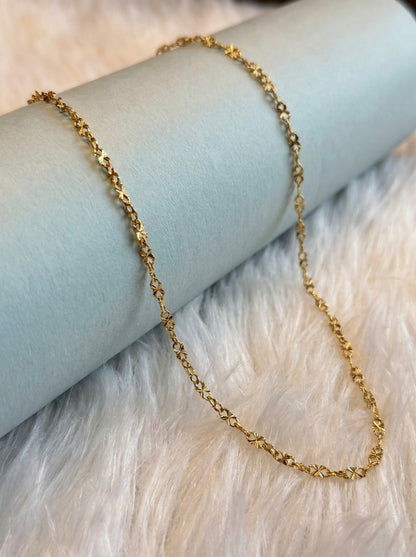 18K Gold Plated Modern Chain | Stainless Steel | High-Polish Finish