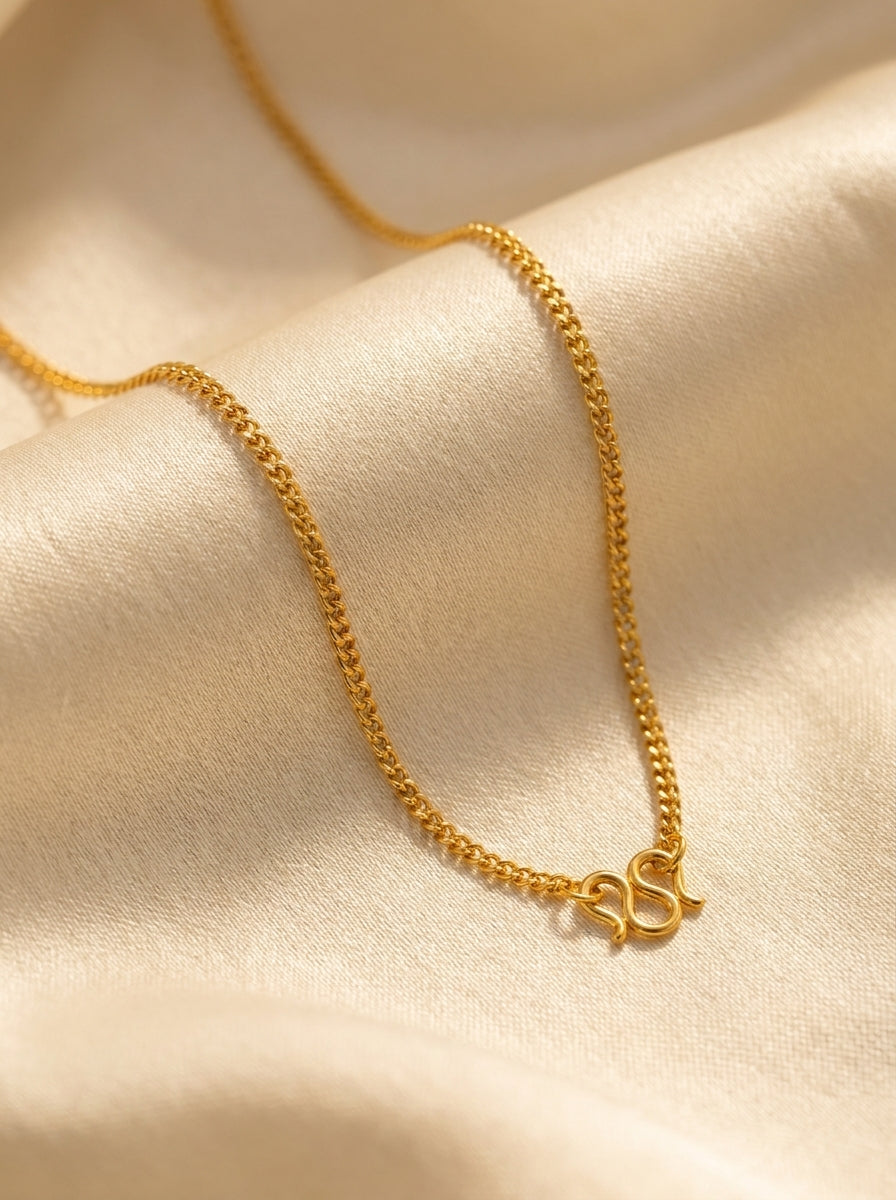 Premium 18K Gold Plated Chain | Skin-Safe & Sweat-Proof