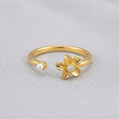 Spinning Sunflower Fidget Meditation Adjustable Ring - View 7