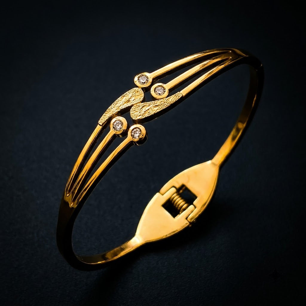 Tri-Strand Celestial Shooting Star Bypass Bangle - 07 Moody Shot