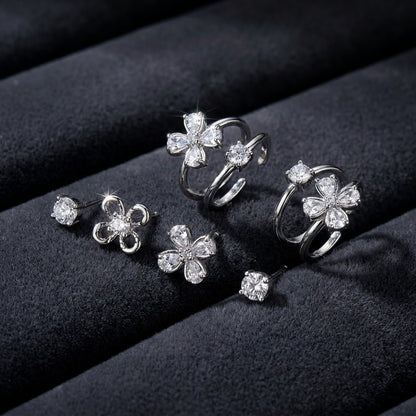 Luxe Stacking 3-Pair Earring Set | 18K Gold Plated | Anti-Tarnish Demi-Fine Sweat-Proof - ANUSI Demi-Fine Jewelry Shot 6
