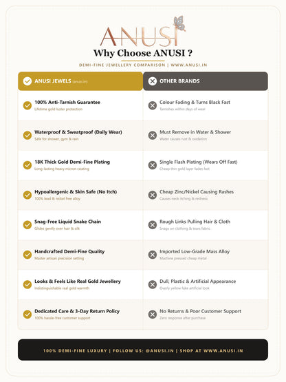 Rainbow Gemstone Marquise Blossom Pendant Necklace - View 10 | ANUSI 18K Gold Jewelry