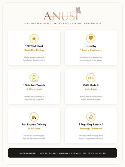 Sakura Blossom Botanical Branch & Emerald Leaf Necklace - View 9 | ANUSI 18K Gold Jewelry
